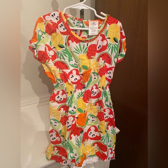 Disney Store Tropical Fruit Mickey Mouse  Dress - Picture 1 of 7